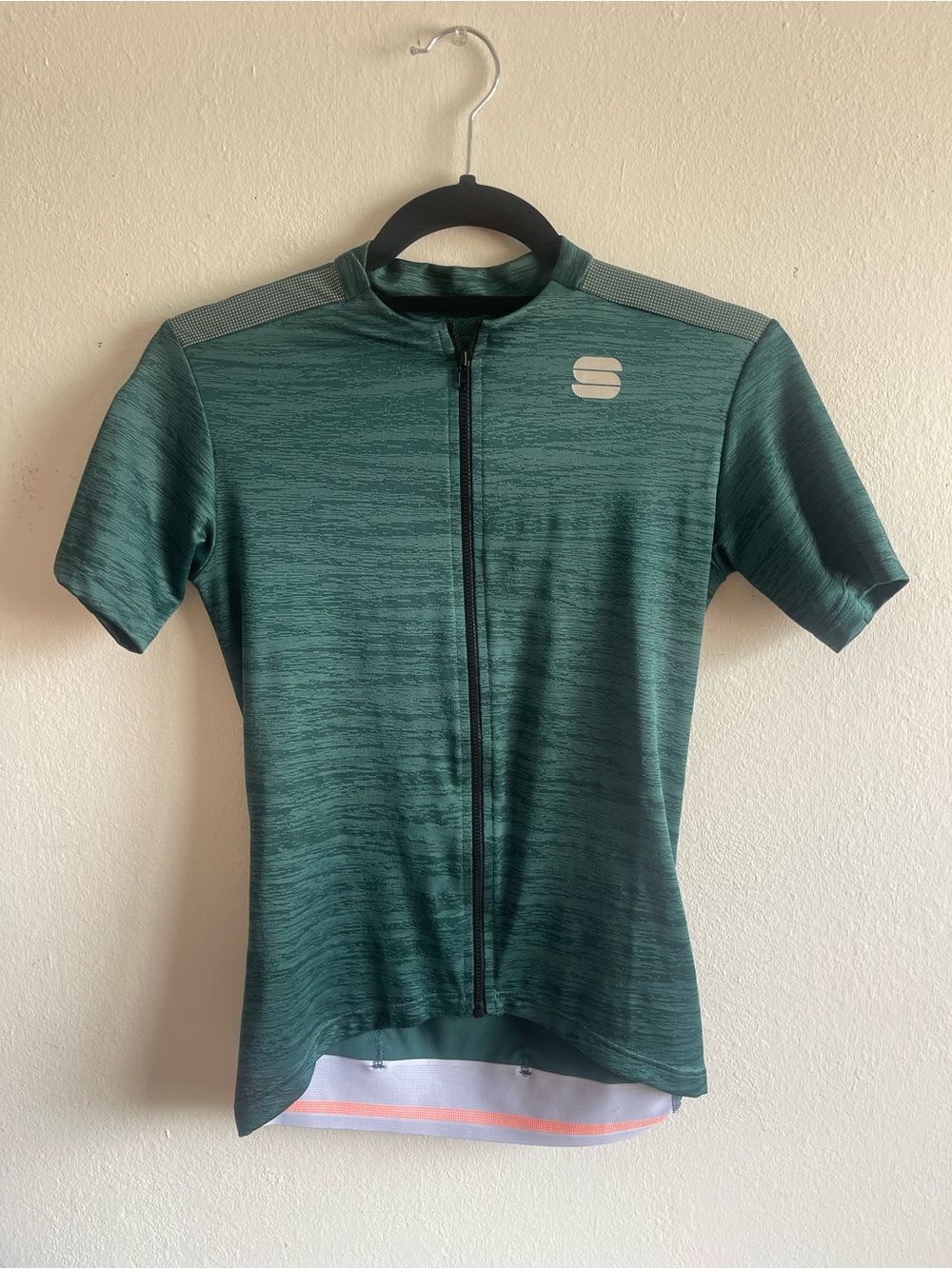 Women's Short Sleeve Cycling Jersey in Teal Green